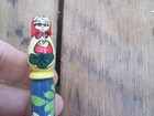 Vintage Russian Wood Matryoshka Nesting Doll 6 5  Ink Pen Hand Made Refillable