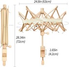 Wooden Umbrella Swift Yarn Winder 24  Hand Crafted Skein   Hanks Winder