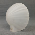 Art Deco Frosted Glass Light Shade Sconce Globe 4  Half Round W Screw Hole Vtg