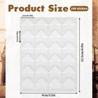 240 Pcs Photo Corners Self Adhesive Picture Corners For Scrapbooking  White Phot