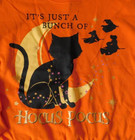 Girls Large 10 12 Halloween Sweatshirt It   s Just A Bunch Of Hocus Pocus Orange