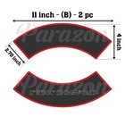 Custom Embroidered 11  Top And Bottom Rocker Vest Biker Mc Club Sew On Patch  b 