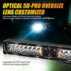 Auxbeam 5d-pro 22 inch Led Work Light Bar Spot Flood Driving Offroad Suv Utv Atv