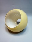 Antique Art Deco Rare Vaseline Glass Mustard Opaline Desk Lamp Shade Bell Globe