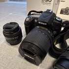 Nikon D90 Dslr Camera Bundle Af Nikkor F1 4 D 50mm Prime F4 5-5 6 75-300mm Lens