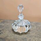 Antique Glass Perfume Bottle With Stopper Vintage Art Nouveau Decor 1920s    