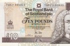 2012  diamond Jubilee Commemorative  Scotland 10 Pounds    Gem Unc   
