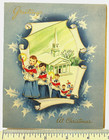 Vintage Season s Greetings Christmas Holiday Card Lot Of 4-unused-usa 1940s-50s