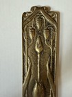 Antique Vintage Brass Seed And Vine Art Deco Door Push Finger Plate