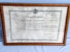 1862 Napoleon Iii  France Military Navy Captain Commission Document Framed War