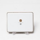 Hermes Mosaique Au 24 Gold Rectangle Plate Tray Mosaic 16 X 12 Cm With Box New