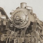 Vintage Snapshot Photo Train Locomotive 2474 Front View Railroad Engine