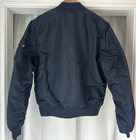 Alpha Industries Ma-1  Flight Bomber Jacket Blue Slim Fit  Medium Brand New