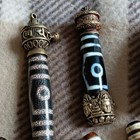 Tibetan Old Agate Dzi   Prayer Bead Lot