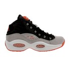 Reebok Question Iverson Men   s Mid Top Lace-up Sneakers Black Gray White Orange