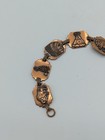 Vintage Native American 100  Copper Bracelet Indian Chief  Tee Pee Buffalo Pipe