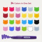24 Pcs Twistable Silky Crayons Washable Non Toxic Mess Free Kids Ages 3  Art Set