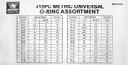 419 Pcs Universal Metric O-ring Kit   32 Sizes car Auto Faucet Plumbing Pressure W