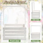 Suzile Baby Shower Crate Wooden Closet Basket Gift white White