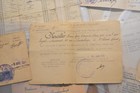 Ww1 French Army Artillerymen  Medal Certificates  Croix De Guerre   Id Documents