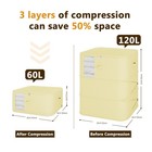 3-layer Compressible With Zippers Blanket   Comforter Storage Bag ultra Space   