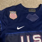 Usa Us Hockey Jersey Youth Sz Small m Nike Very Good Condition Blue