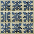 Mexican Tile Talavera Tiles High-quality Hand Painted Blue Flowers Tile T-04