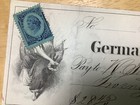 1881 German National Bank Allegheny Pa Revenue Stamp Cancelled Check