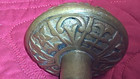 Pair Antique Victorian Door Knob Ornate Bronze Eastlake Cast Brass Hardware Set