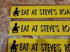 5 Nos Eat At Steve s Roadkill Cafe Painted Metal Strip Shelf Grocery Store Sign