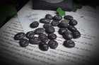 25 Raven Rune Stones   Bag Wicca Pagan Witchcraft Viking Divination Faux Leather
