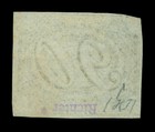 Brazil 1844 Inclinados 90reis Black - Type Iia Sc   10 Mint Mh Vf - Sheet Bottom