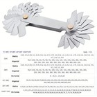 Multi-size Thread Gauge  - Metric   Imperial For Screw Thread Measurement   52pc   