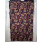 Kilim Style Upholstery Fabric 1 3 4 Yards 58  Purple Floral Patchwork Multi New