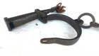 Old Vintage Antique Handcrafted Fine Iron Lock   Key Handcuffs