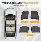 Floor Mats Liner Carpets For 2018-2024 Nissan Leaf Tpe Rubber All Weather 4pcs