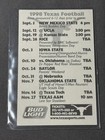 Texas Longhorns 1998 Football Pocket Schedule Ricky Williams Red River Shootout