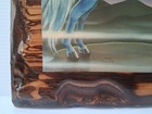 Vintage 1981 Sue Dawe Unicorn Pegasus Lacquer Wood Art Retro Fantasy 9 5 X 12 