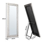 Rustic Full Length Mirror With Stand 60  X 24   Hanging White Farmhouse Big M   