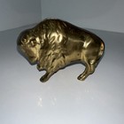 Original Antique Buffalo Bison Cast Iron Still Bank Coin Piggy Bank 