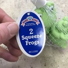 New Baby King 2pc Squeeze Frog Toys Baby Shower - Green Color Squeaker Whistle