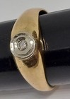 Small Vintage 10k Yellow Gold Ring Tiny Diamond Pinky Child Size 3 Art Deco