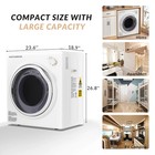 Elevon Qd-dy-dryer3 Portable Clothes Dryer 1350w 2 6 Cu Ft Front Load 5 Modes Rv