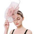 Womens Headbands Women Girls Fascinators Hair Clip Veil Fascinator Hat With H   