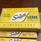 Vintage Scripto Red Leads 4 Inches Long 6 Packs Mechanical Pencil Standard E520