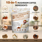 2025 New 10 In 1 Mushroom Coffee Organic Coffee 60 Servings In One Pack  No Odor