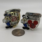 Pair Of Disneyland disney World Mickey Mouse Security Badge Pin