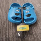 Sesame Street Workshop Sandals Sz 5 Boys Blue Cookie Monster Clogs Ground Up Nwt