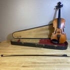 Vtg Antique Violin Fiddle Bow   Coffin Case Gsb George S  Bond