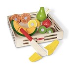 Melissa   Doug Wooden Cutting Fruit Play Set 17 Pieces